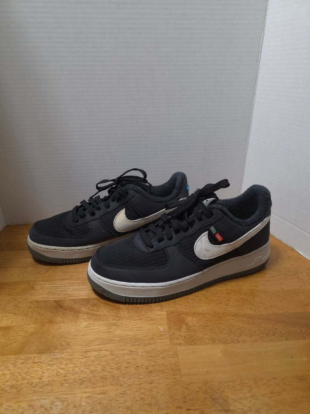 Nike Air Force 1 Low Black White Fleece